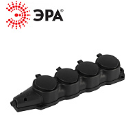 Колодка 4гн каучуковая KX-4e-B-IP44