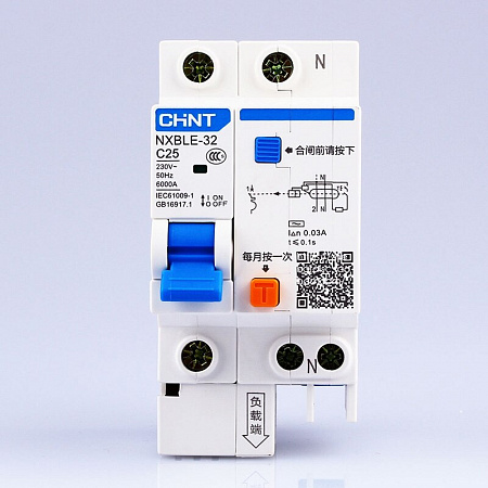Дифавтомат NXBLE-32 1P+N 16A 30mA CHINT